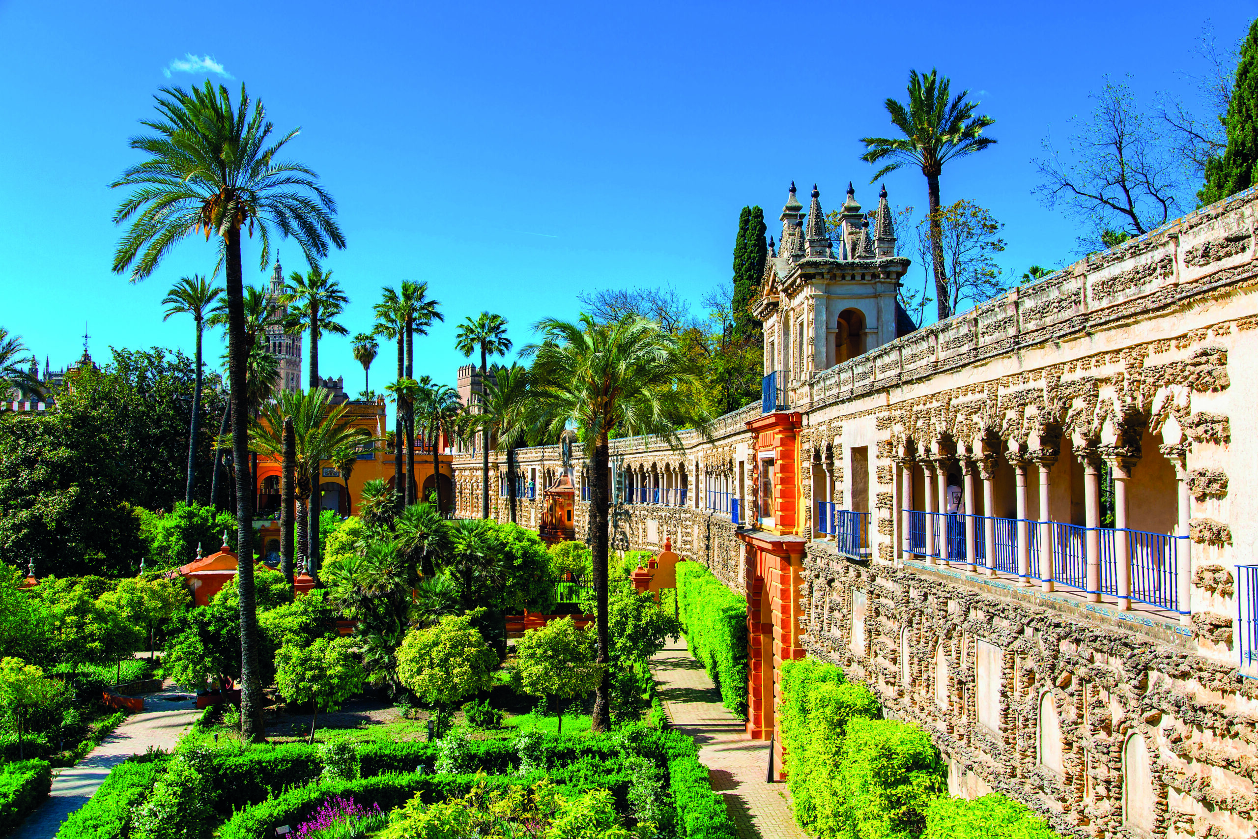 Seville is home to the largest Gothic cathedral in the world; the gardens of the Alcázar are home to 20,000 plants